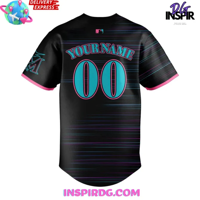 Miami Marlins 2025 City Connect Baseball Jersey - Image 3