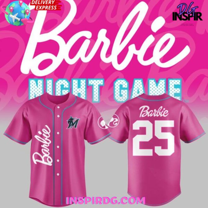 Miami Marlins Barbie Night Game Special Baseball Jersey