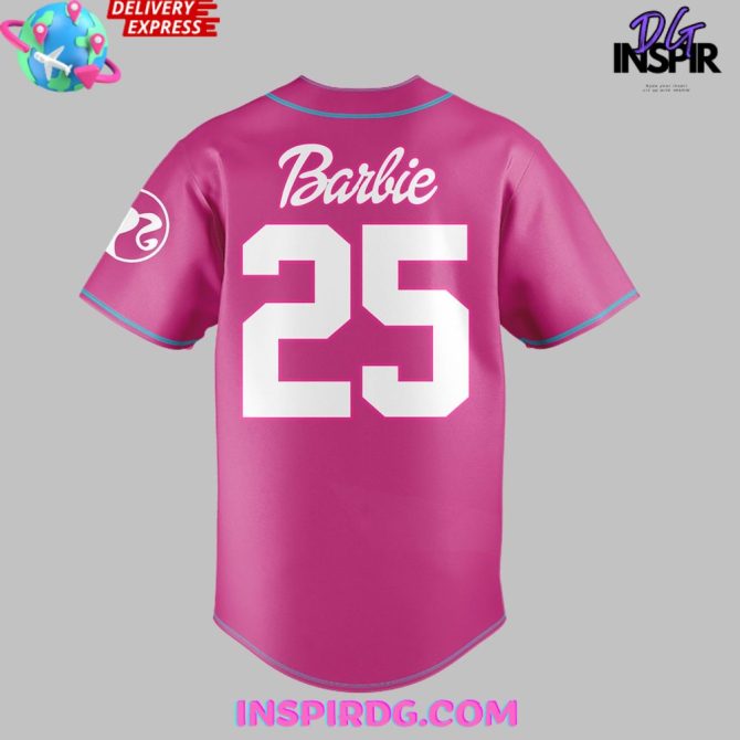 Miami Marlins Barbie Night Game Special Baseball Jersey - Image 3