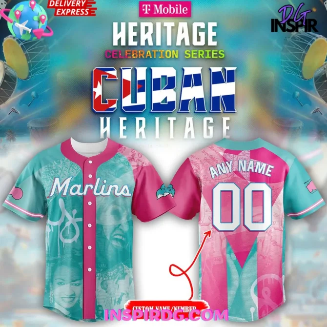 Miami Marlins X 2025 Cuban Heritage Celebration Baseball Jersey