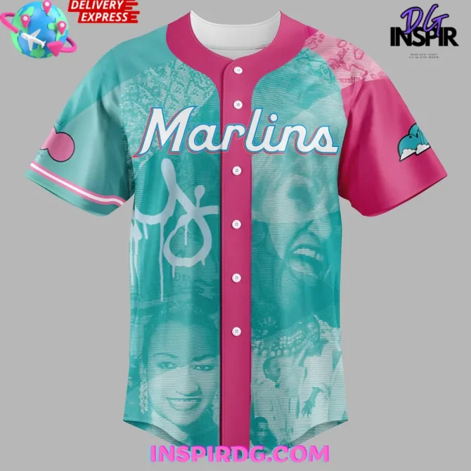 Miami Marlins X 2025 Cuban Heritage Celebration Baseball Jersey - Image 2