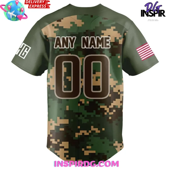 Miami Marlins X 2025 Military Appreciation Night Baseball Jersey - Image 3