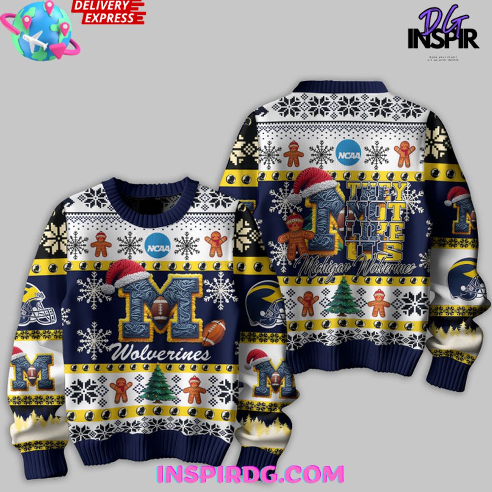 Michigan Wolverines Christmas Special Ugly Ugly Christmas Sweater - Image 2