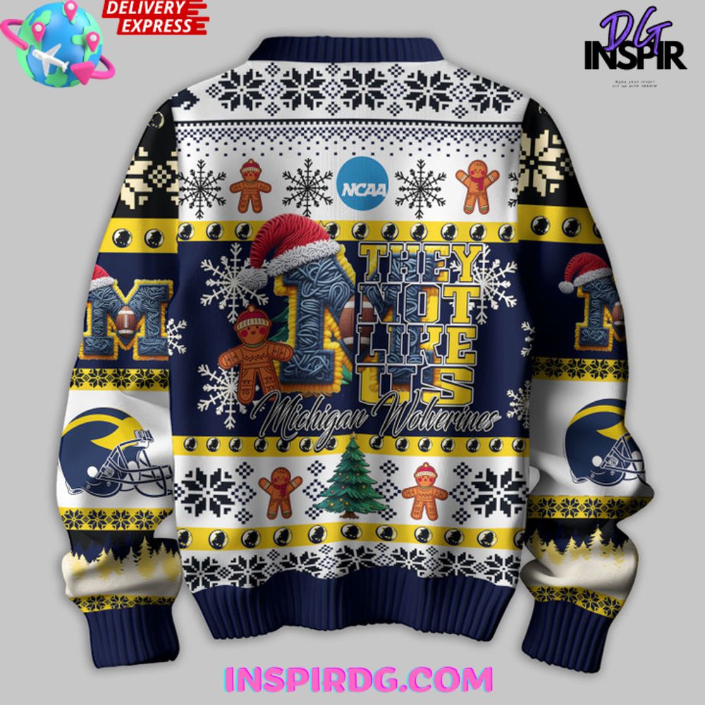 Michigan Wolverines Christmas Special Ugly Ugly Christmas Sweater - Image 4