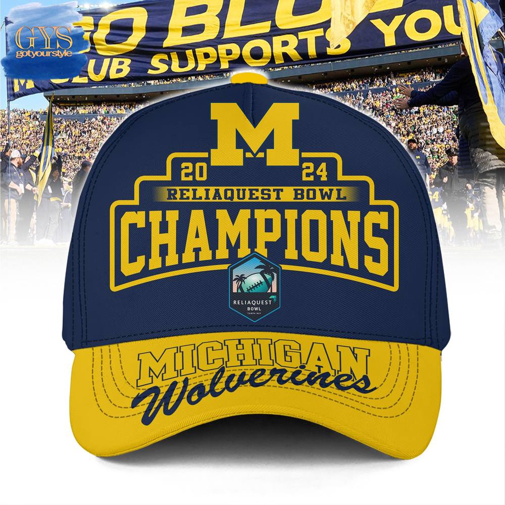 Michigan Wolverines Reliaquest Bowl Champions 2024 Classic Cap