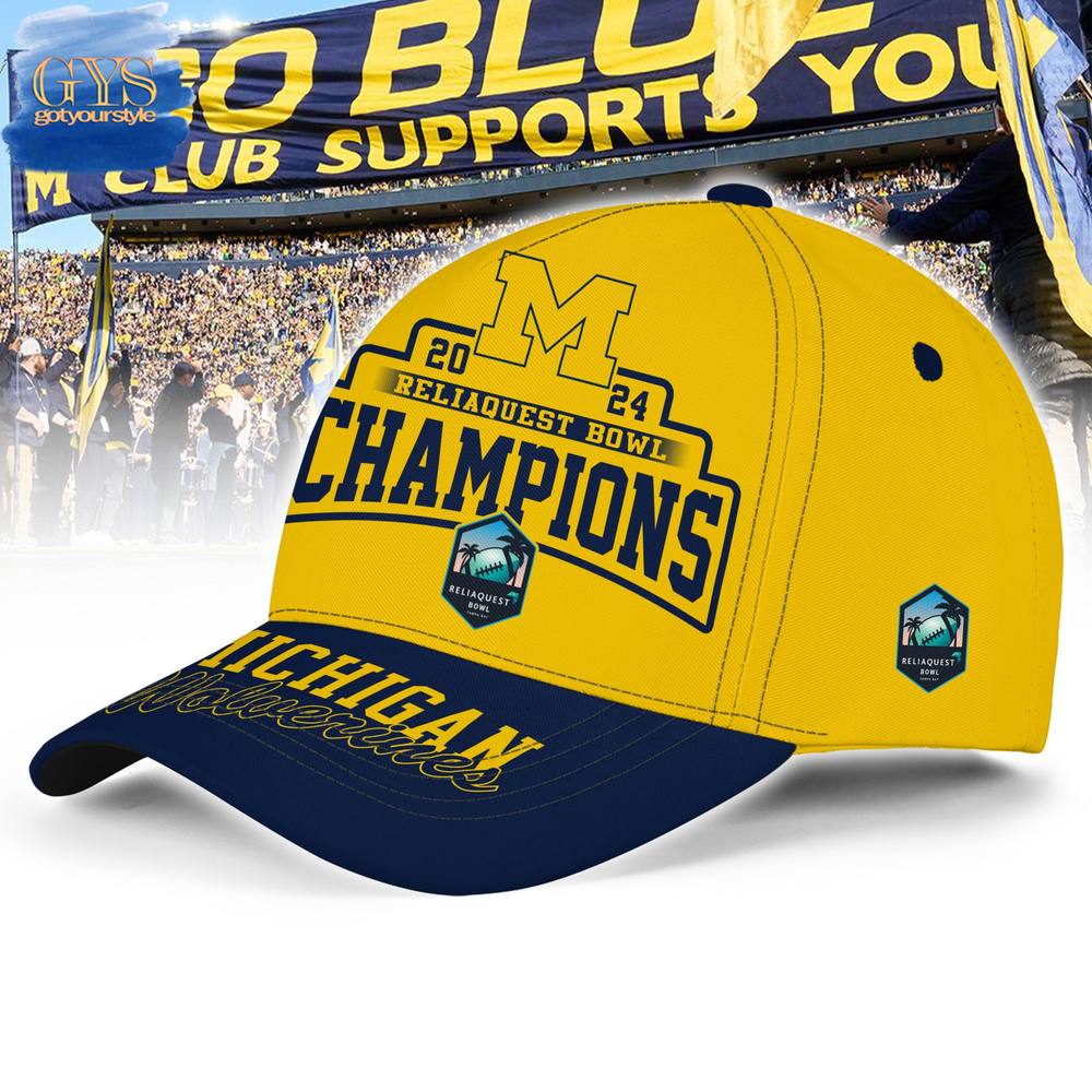 Michigan Wolverines Reliaquest Bowl Champions 2024 Classic Cap - Image 3