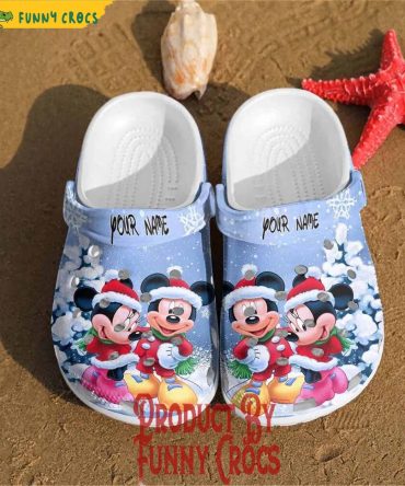 Mickey And Minnie Mouse Christmas Custom Crocs Clog Shoes - Discover Comfort And Style Clog Shoes Unisex Clogs Garden Shoes