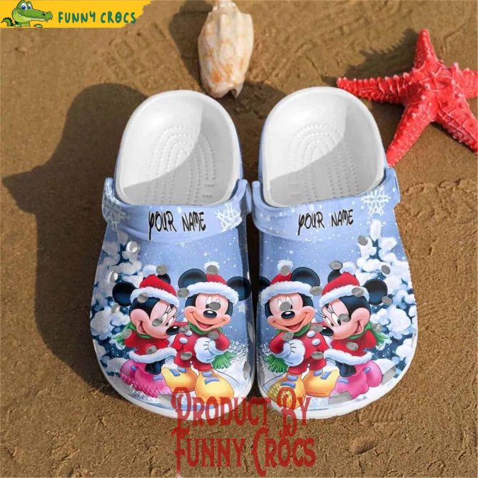 Mickey And Minnie Mouse Christmas Custom Crocs Clog Shoes - Discover Comfort And Style Clog Shoes Unisex Clogs Garden Shoes