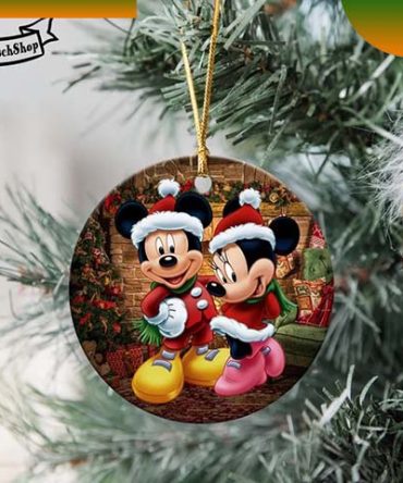 Mickey Minnie Christmas Disney  Ornament