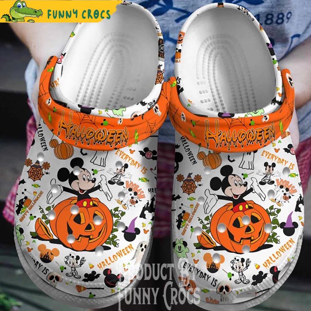 Mickey Mouse Everyday Is Halloween Crocs Clogs - Discover Comfort And Style Clog Shoes Unisex Clogs Garden Shoes