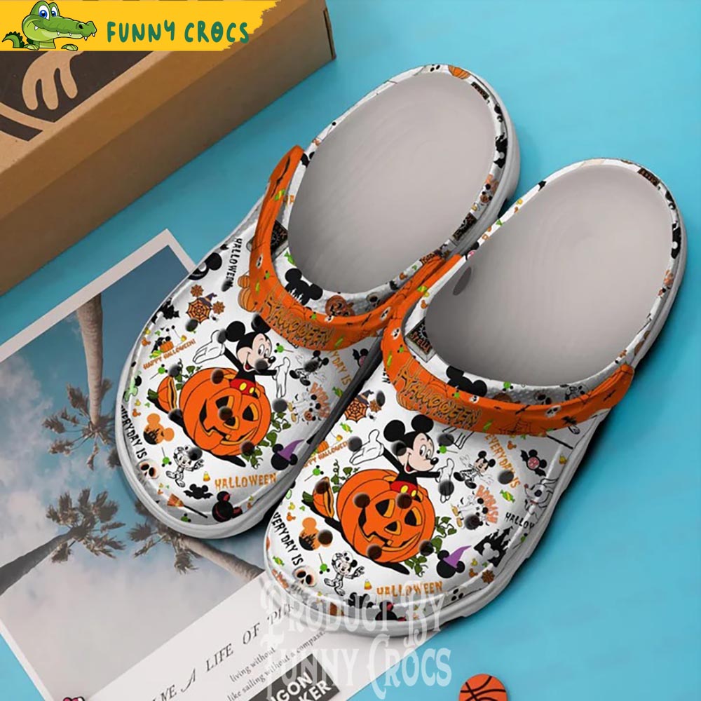 Mickey Mouse Everyday Is Halloween Crocs Clogs - Discover Comfort And Style Clog Shoes Unisex Clogs Garden Shoes - Image 2