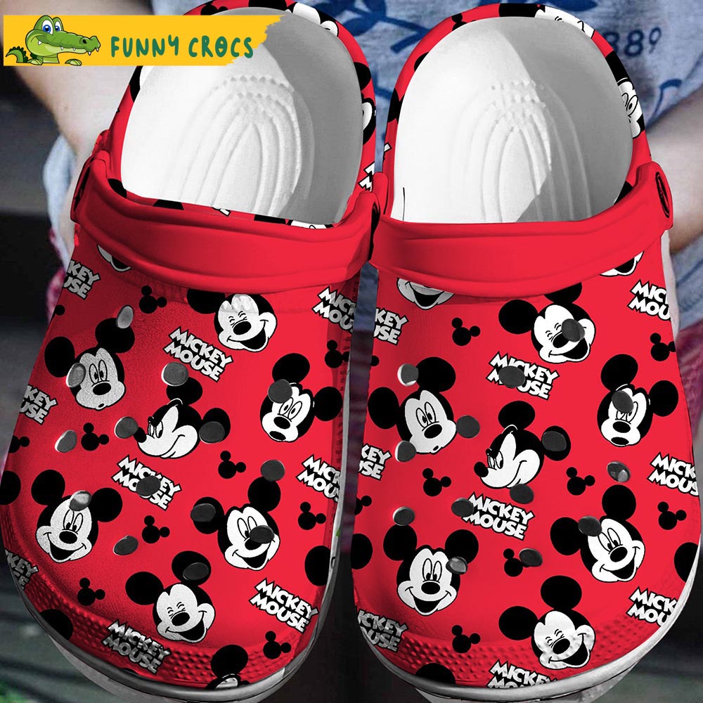 Mickey Mouse Pattern Crocs Slippers - Discover Comfort And Style Clog Shoes Unisex Clogs Garden Shoes