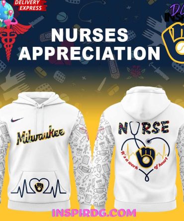 Nurses Appreciation Milwaukee Hoodie - Heartbeat Design, Perfect Gift For Healthcare Heroes