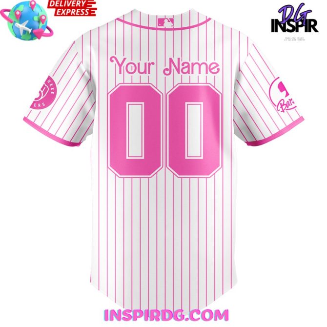 Milwaukee Brewers X Barbie Night Game 2025 Baseball Jersey - Image 3