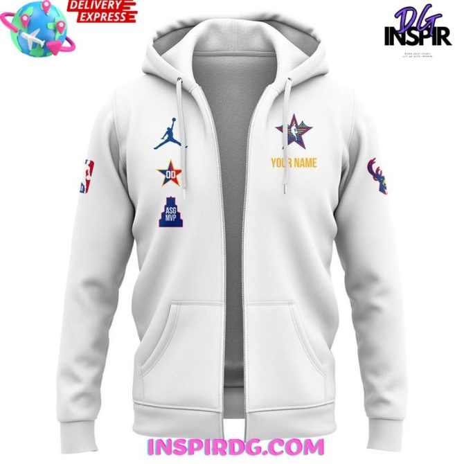 Customizable Milwaukee Bucks Hoodie - All-Star Edition - Image 2