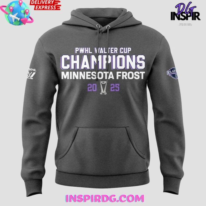 Minnesota Frost Pwhl Walter Cup Champions 2025 All Over Print Hoodie - Image 2