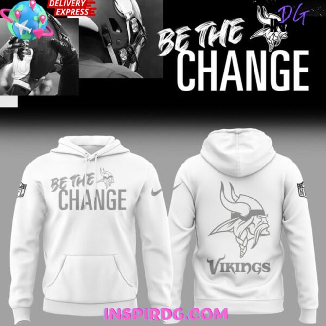 Minnesota Vikings Be The Change 2025 All Over Print Hoodie