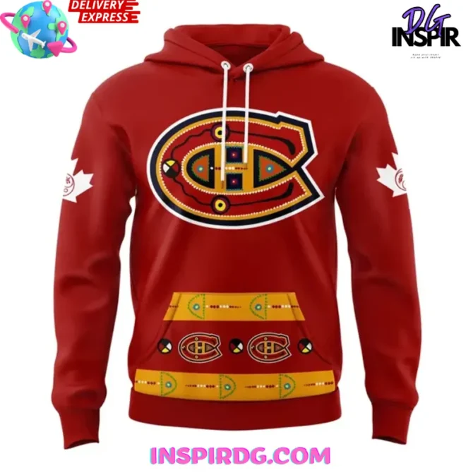 Montreal Canadiens X Indigenous Canada Heritage 2025 All Over Print Hoodie - Image 2
