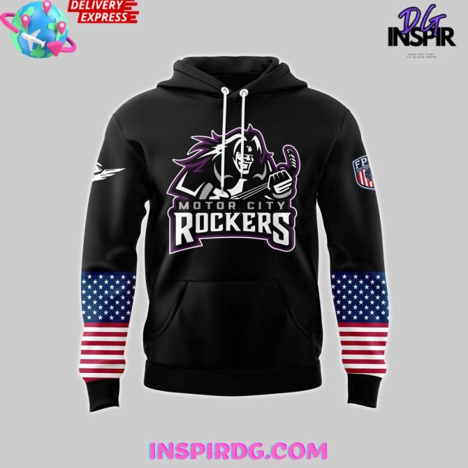 Motor City Rockers Home Town Hero 2025 All Over Print Hoodie - Image 2