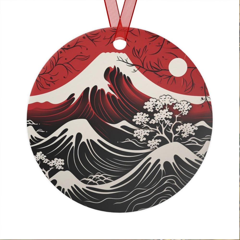 Mt Fuji Japanese Ceramic Christmas Ornament Perfect Gift For Holiday - Image 2