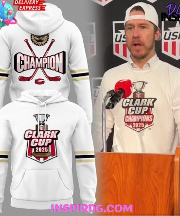 Muskegon Lumberjacks 2025 Ushl Clark Cup Performance White All Over Print Hoodie