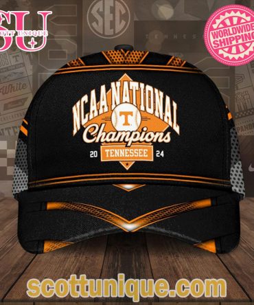 Ncaa National Champions Tennessee 2024 Black Classic Cap