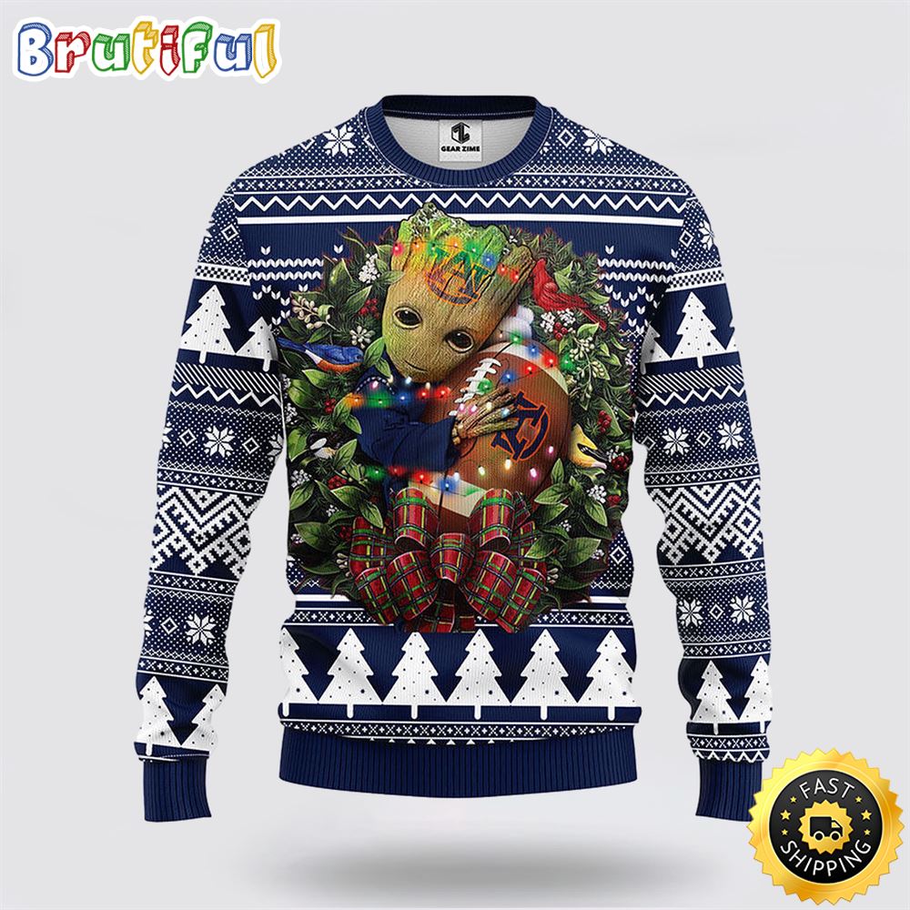 Ncaa Auburn Tigers Ugly Sweater Groot Christmas Sweater