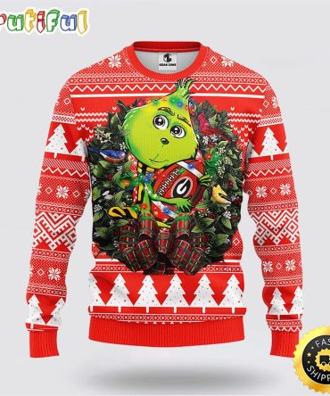 Ncaa Georgia Bulldogs Ugly Sweater Grinch Hug Ugly Christmas Sweater