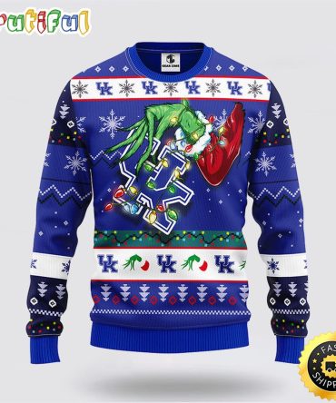 Ncaa Kentucky Wildcats Ugly Sweater Grinch Ugly Christmas Sweater