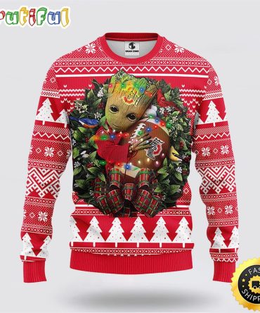 Ncaa Ohio State Buckeyes Ugly Sweater Groot Christmas Sweater