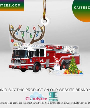 New York Yonkers Fire Department Christmas Ornament