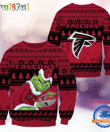 Nfl Atlanta Falcons Football Grinch Christmas Ugly Sweater