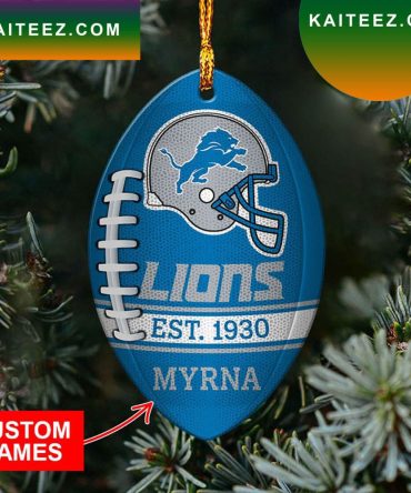 Nfl Detroit Lions Christmas Ornament