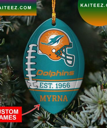 Nfl Miami Dolphins Christmas Ornament