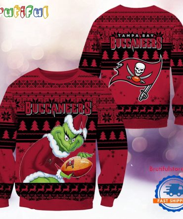 Nfl Tampa Bay Buccaneers Football Grinch Christmas Ugly Sweater