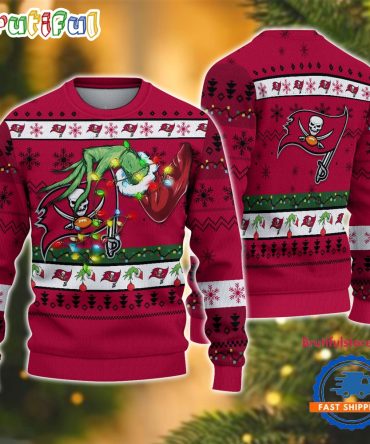 Nfl Tampa Bay Buccaneers Special Grinch'S Hand Football Christmas Ugly Sweater