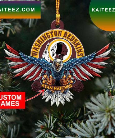 Nfl Washington Redskins Xmas American Us Eagle Ornament