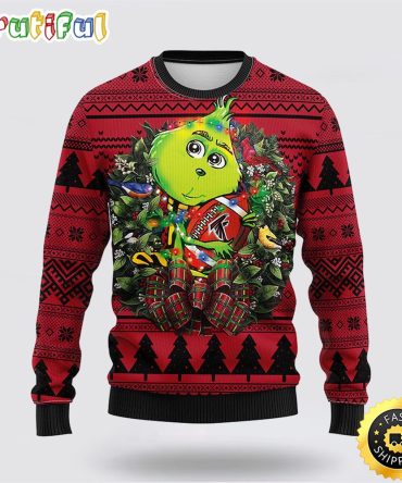 Nfl Atlanta Falcons Ugly Sweater Grinch Hug Ugly Christmas Sweater