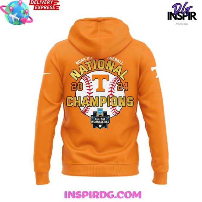 National Champions Tennessee Baseball 2024 All Over Print Hoodie Shirt - Image 3