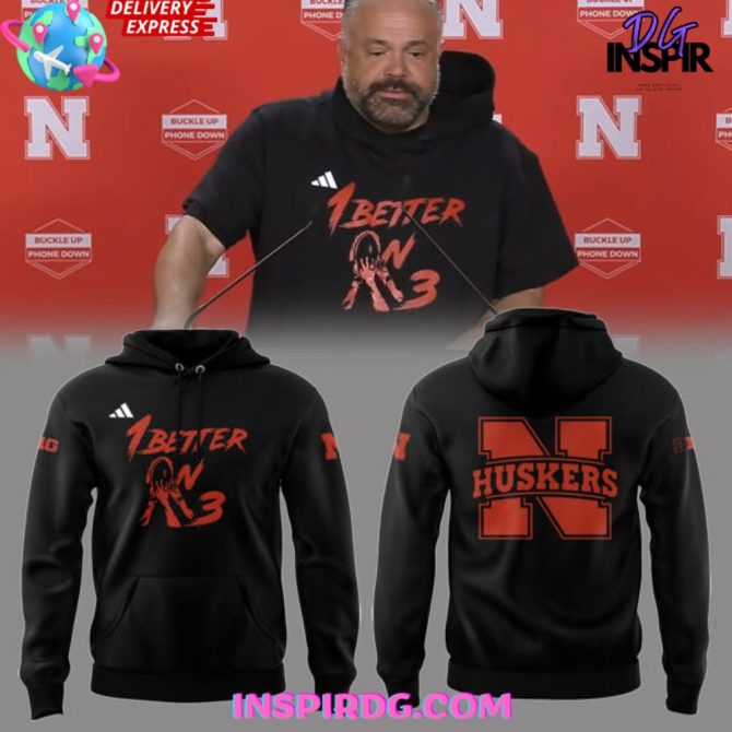 Nebraska Cornhuskers 1 Better On 3 Special All Over Print Hoodie