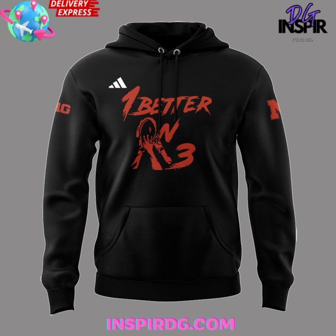 Nebraska Cornhuskers 1 Better On 3 Special All Over Print Hoodie - Image 2