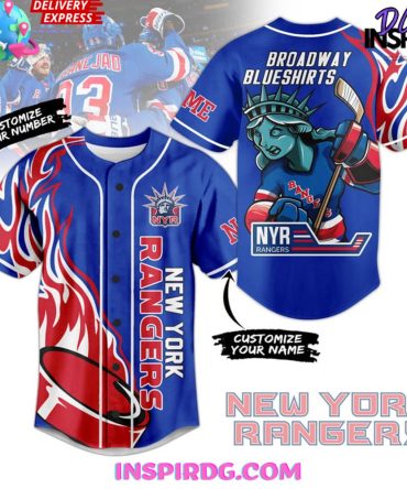 New York Broadway Blueshirts Baseball Jersey