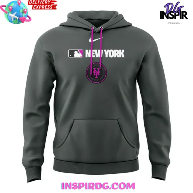 New York Mets 2025 City Connect Mlb Therma Black All Over Print Hoodie - Image 2