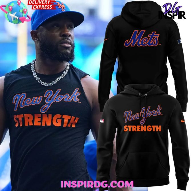 New York Mets Strength 2025 All Over Print Hoodie