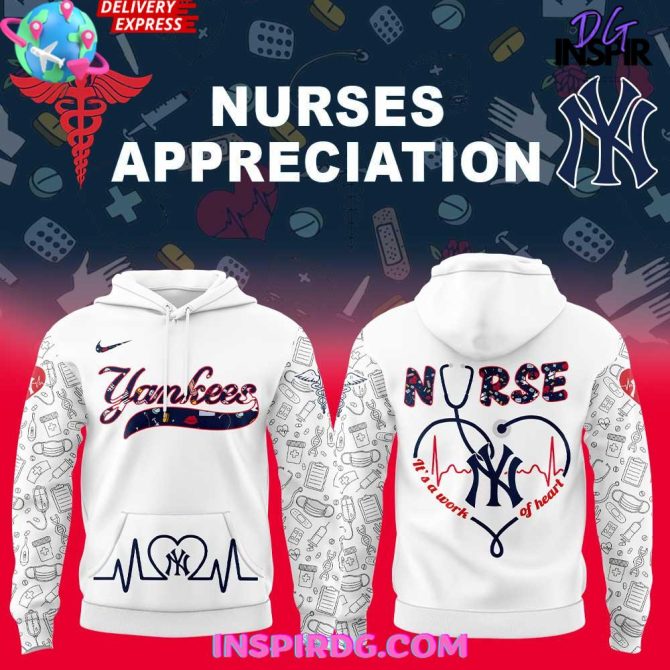 New York Yankees Nurses Appreciation 2025 All Over Print Hoodie