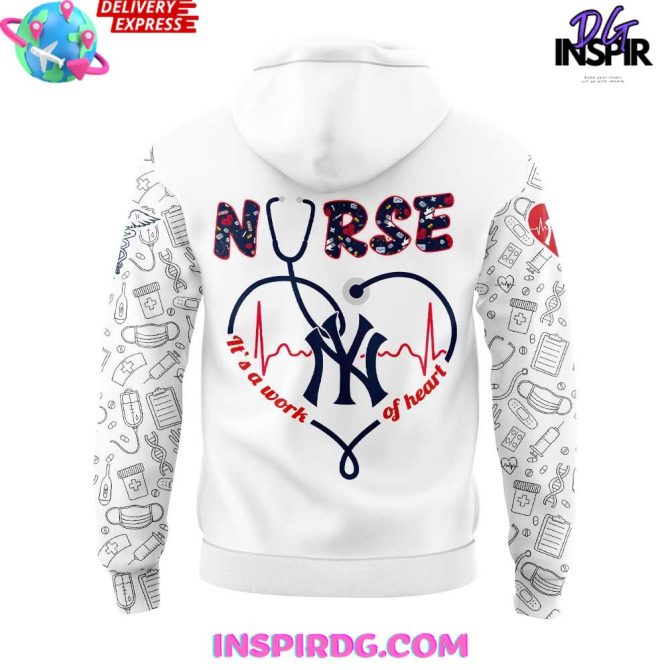 New York Yankees Nurses Appreciation 2025 All Over Print Hoodie - Image 3