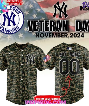 New York Yankees Veterans Day 2024 Baseball Jersey