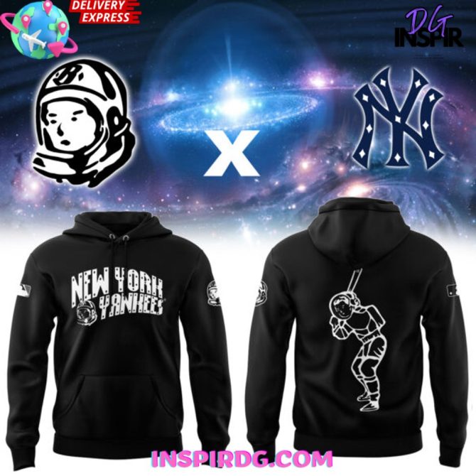 New York Yankees X Bbc Special Black All Over Print Hoodie