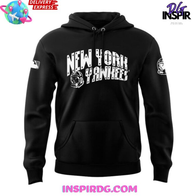 New York Yankees X Bbc Special Black All Over Print Hoodie - Image 2