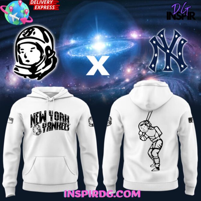 New York Yankees X Bbc Special White All Over Print Hoodie